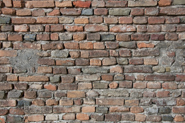 old red brick wall texture