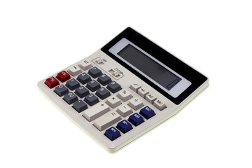 Calculator on a White Background.