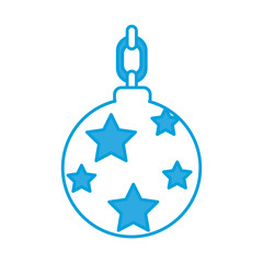 christmas balls icon over white background vector illustration