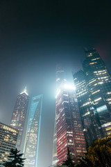 High-rise buildings in Shanghai's modern city