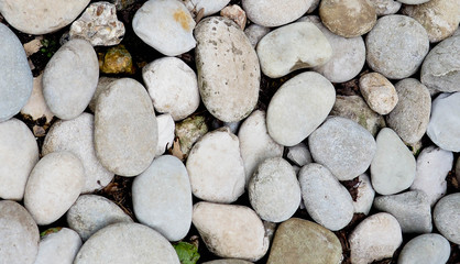 Sea stones background.