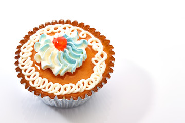 cup cake isolated on white