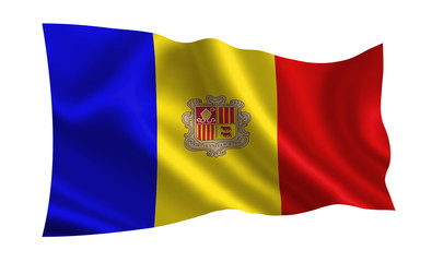 Andorra flag. ( A series of flags of the world )  