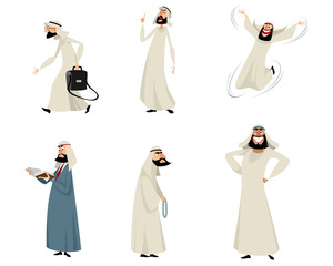 Six arab men