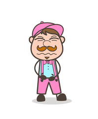 Obraz premium Ice-Cream Seller Confounded Face Expression