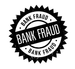 Bank Fraud rubber stamp. Grunge design with dust scratches. Effects can be easily removed for a clean, crisp look. Color is easily changed.
