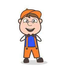 Cute Innocent Young Happy Boy Character