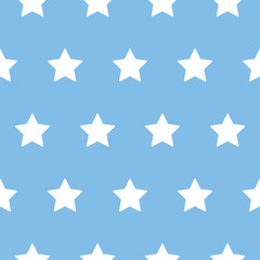 baby star pattern white on blue