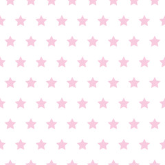 baby star pattern pink on white