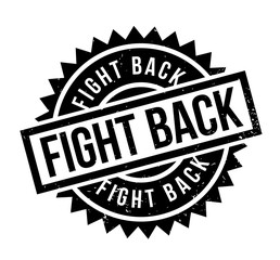 Fight Back rubber stamp. Grunge design with dust scratches. Effects can be easily removed for a clean, crisp look. Color is easily changed.
