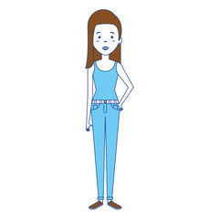 beautiful woman avatar character