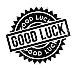 Good Luck rubber stamp. Grunge design with dust scratches. Effects can be easily removed for a clean, crisp look. Color is easily changed.