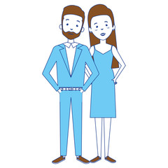 lovers couple avatars character