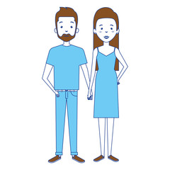 lovers couple avatars character