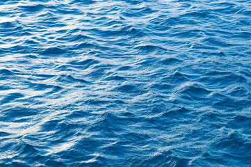 Blue sea wave texture