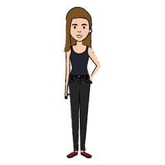 beautiful woman avatar character