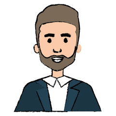 businessman avatar character icon
