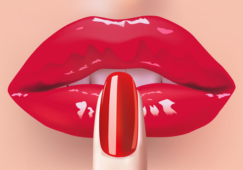 lèvres - bouche - rouge à lèvres - beauté - femme -sensuelle - maquillage, produit de beauté