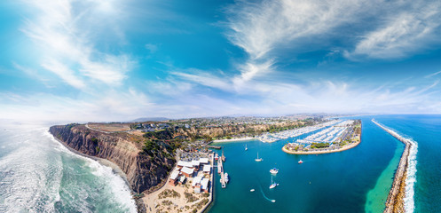 Dana Point, California. Aerial view of beautiful coastline - obrazy, fototapety, plakaty