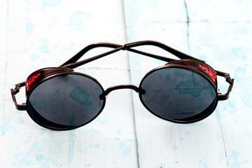 round polarized retro sunglasses,