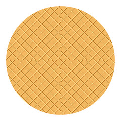 Waffle Icon Symbol Design. Vector illustration of round waffle.