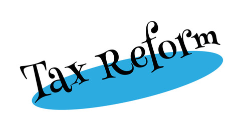Tax Reform rubber stamp. Grunge design with dust scratches. Effects can be easily removed for a clean, crisp look. Color is easily changed.