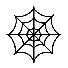 Isolated spider web icon on a white background, Vector illustration