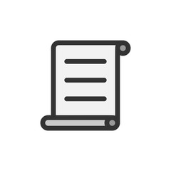 Fototapeta premium Communication Filled - Paper Scroll Icon