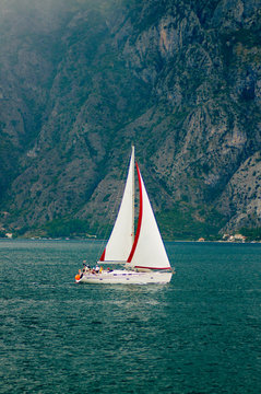 Boat sailing on the sea