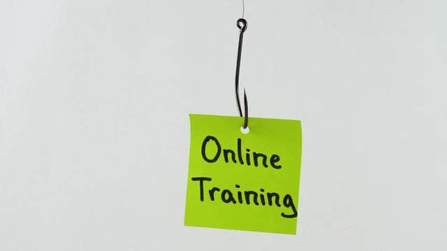 Illustration, on fishhook Online training
