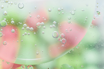 abstract colorful bubble, oil in water  background