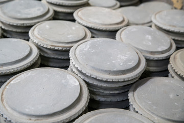 Heap of Kyauk pyin stone slab for traditional cosmetic for using with Thanaka