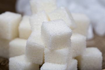 sugar squeezed in cubes