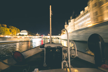 Seine Boat Ride by Night - Paris