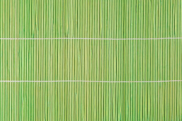 close-up of bamboo place mat