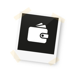 eingeklebtes Foto - Geldbeutel