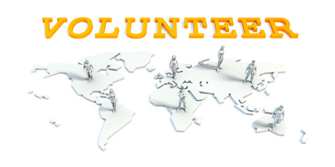 Obraz premium volunteer Concept with Business Team