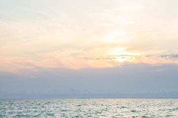 Beautiful sunset on the black sea