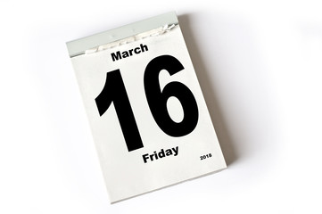 16. March 2018