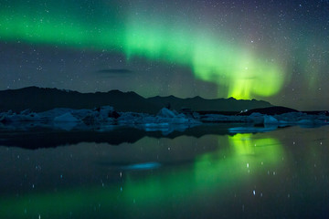 Jokulsarlon Aurora Explosion