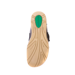 Orthopedic footwear for people with pronation of foot, top view on the sole