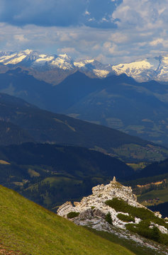 Stubai Alps from Dolomites