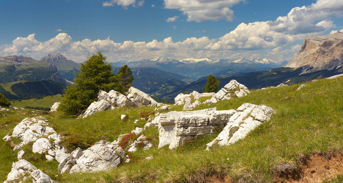 Stubai Alps from Dolomites