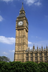 Fototapeta na wymiar Big Ben and the Palace of Westminster,