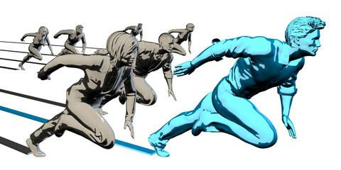 Obraz premium Overcoming Obstacles