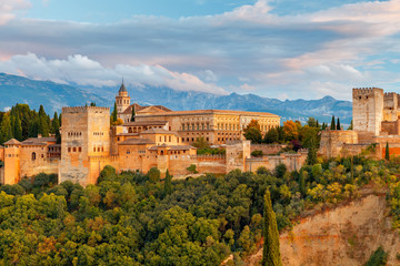 Granada. The fortress and palace complex Alhambra.