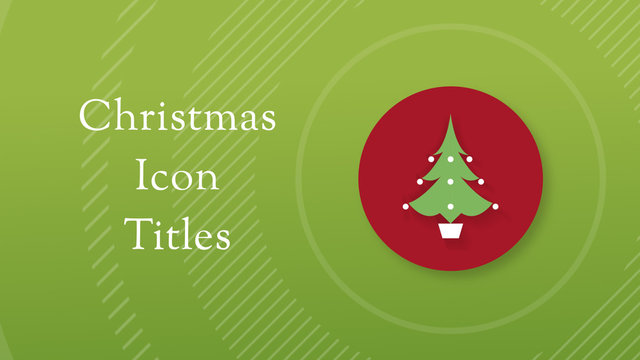 Animated Christmas Icon Titles Pack