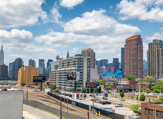 Aerial view of Midtown skyscrapers, New York City