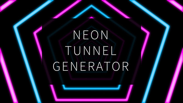 Loopable Neon Tunnel Backgrounds Pack