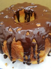 homemade cake with chocolate